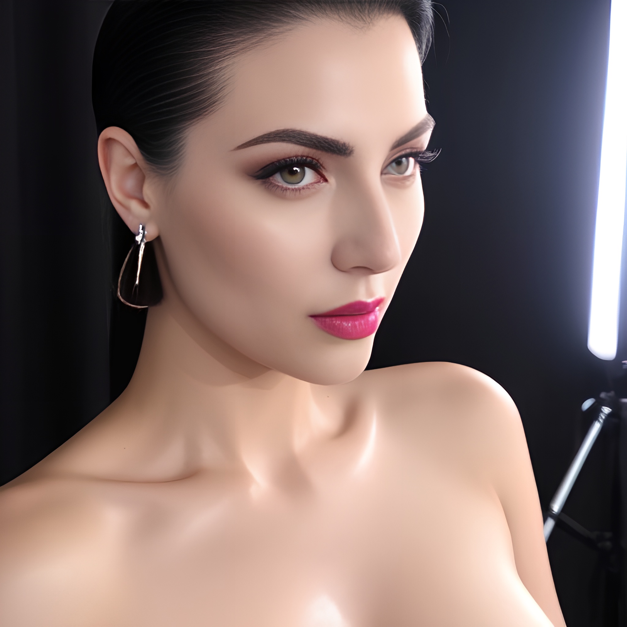 slicked woman