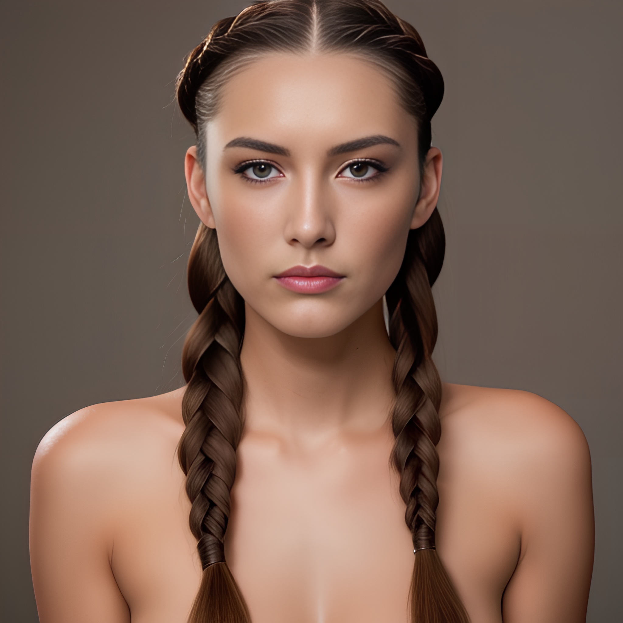 braided sexy woman