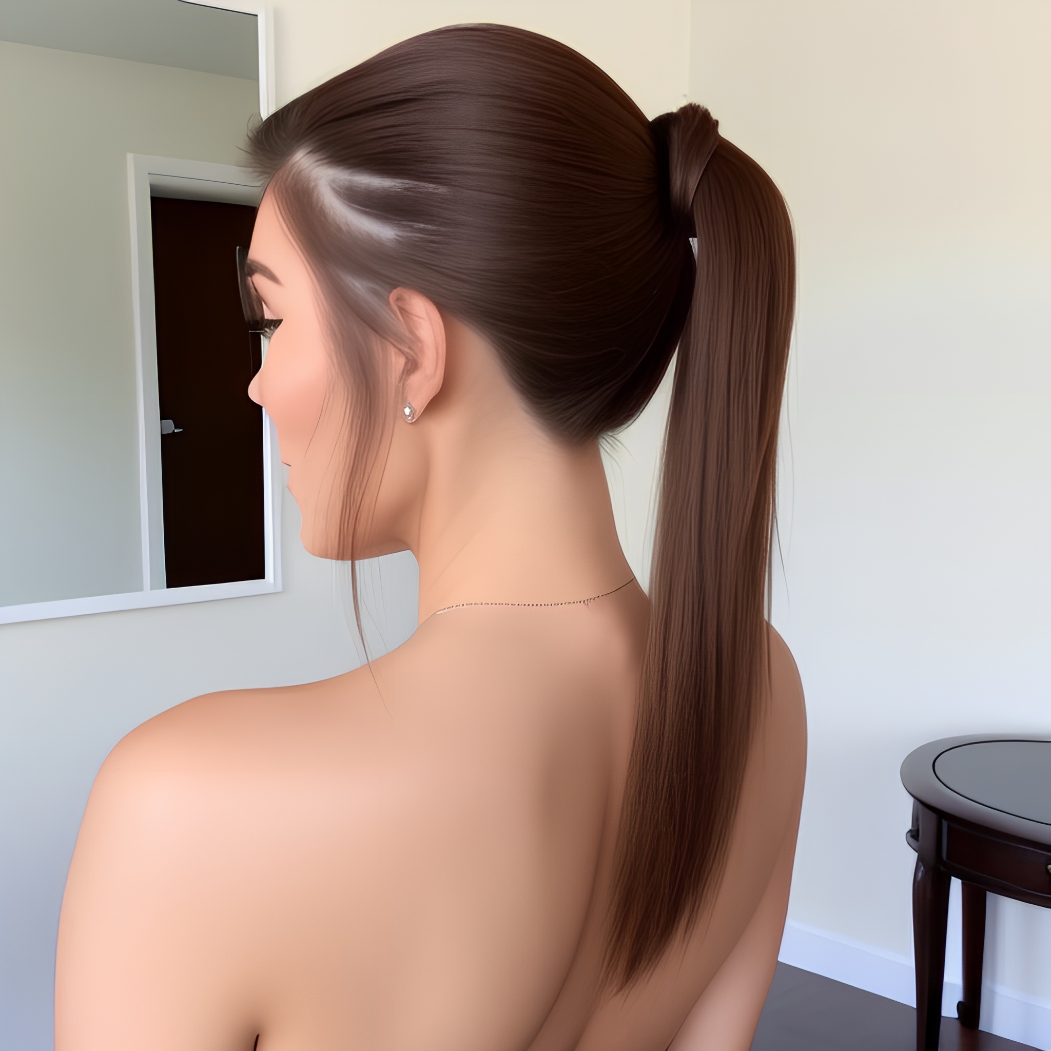 ponytail sexy woman