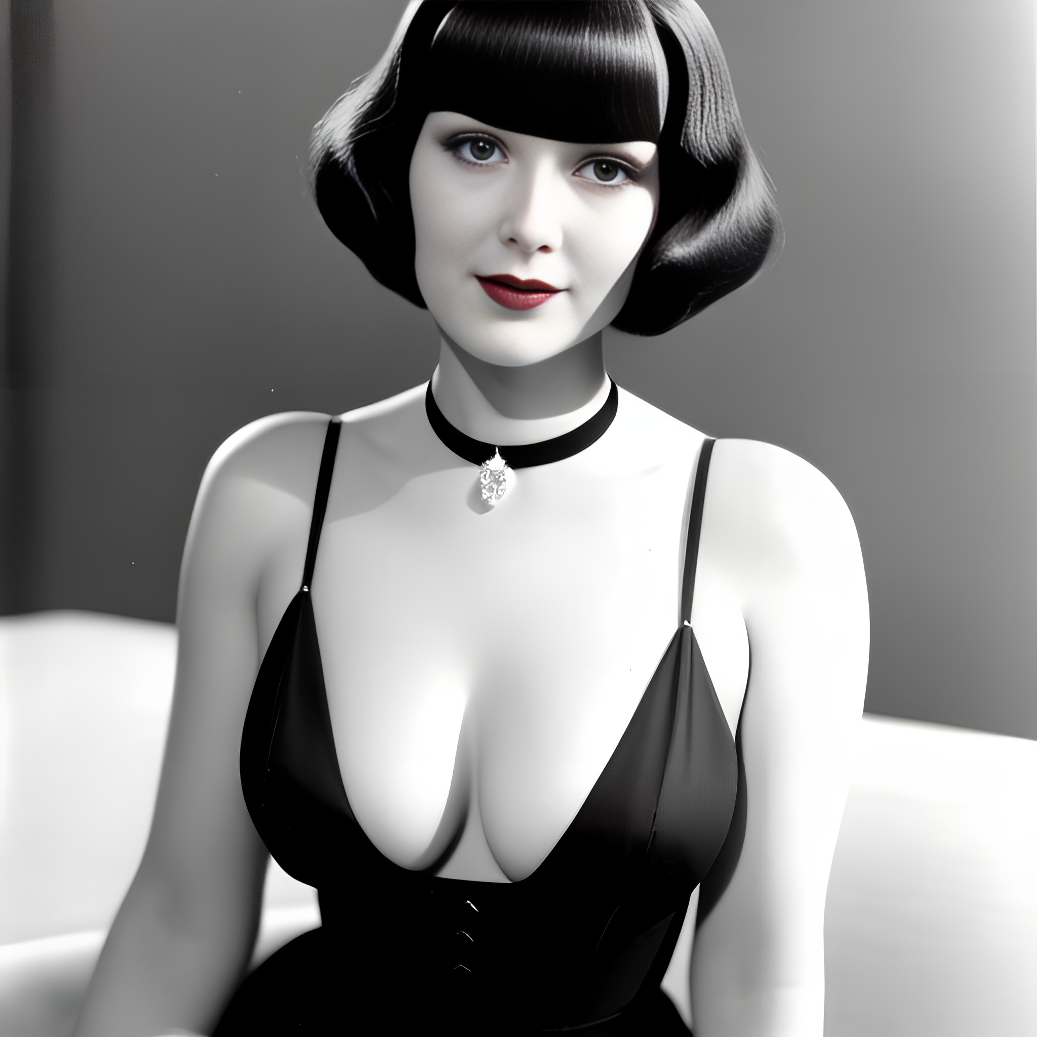 bobcut hot woman