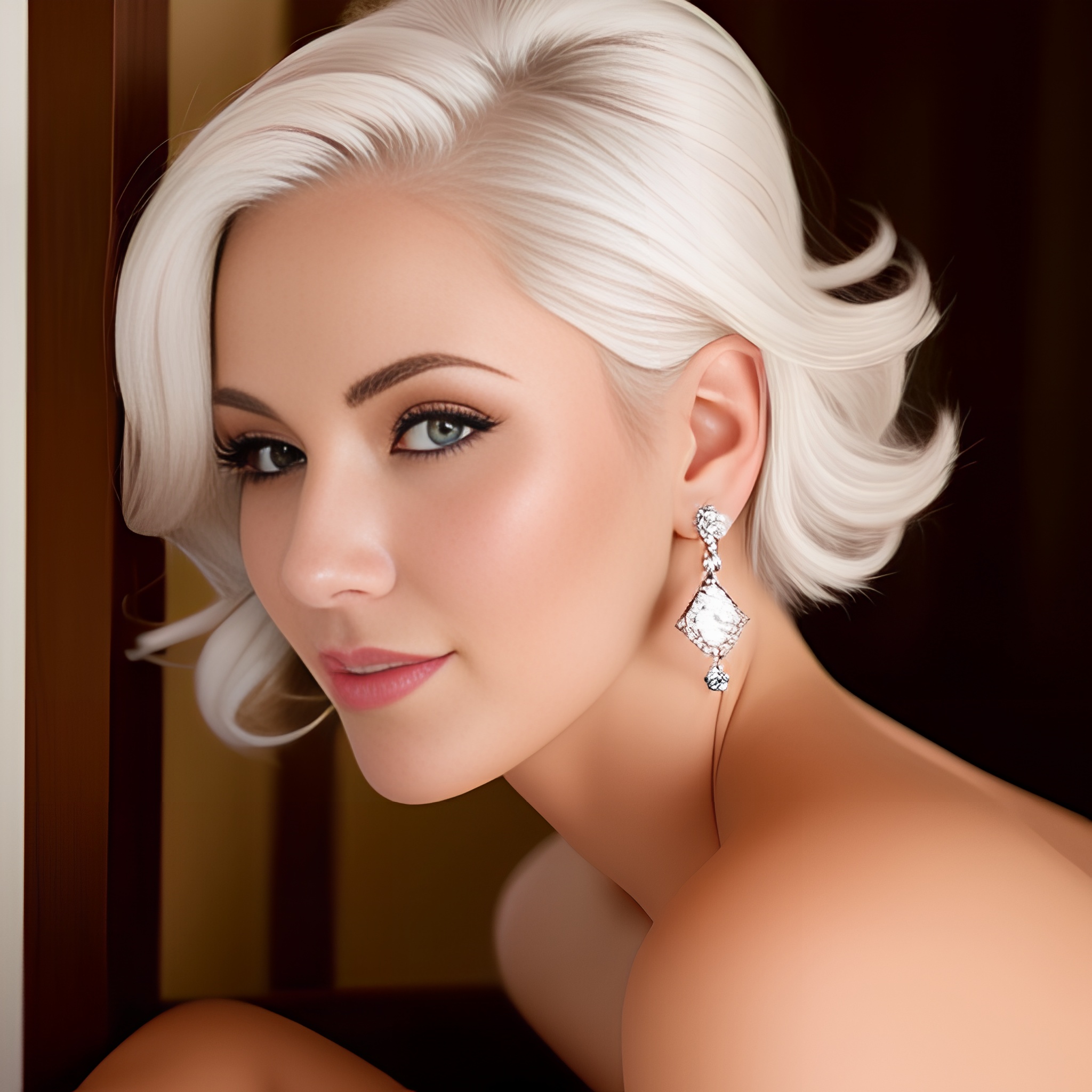 white hair sexy woman