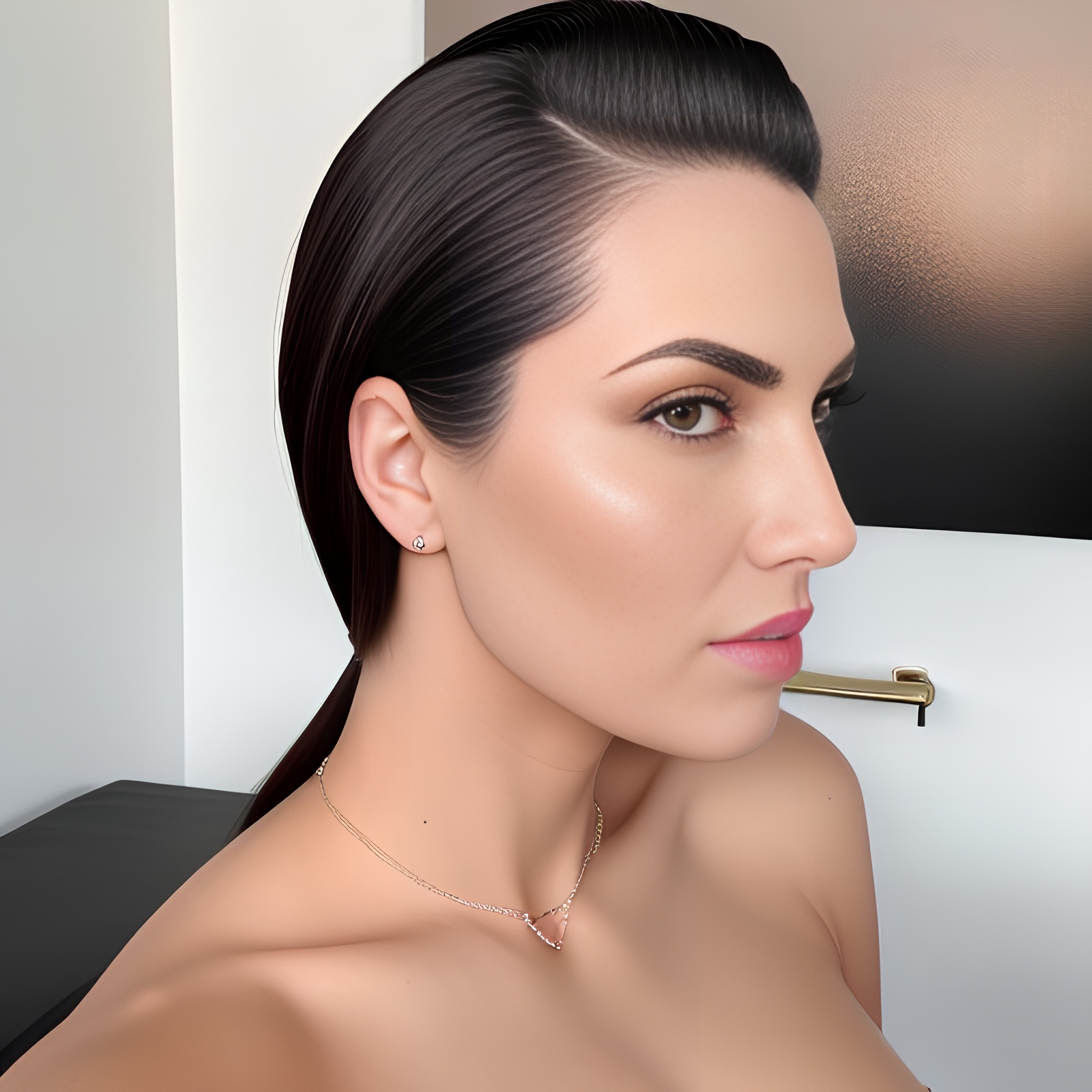 slicked sexy woman